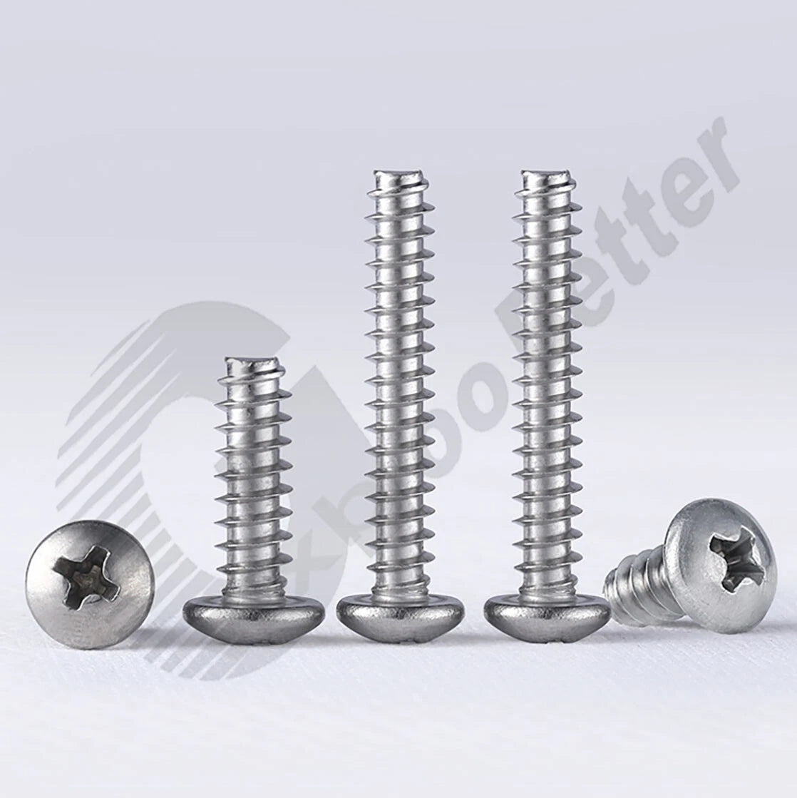Pan Head Sheet Metal Screws Metric M1~M6 A2 Stainless Steel Sheet Metal Screws