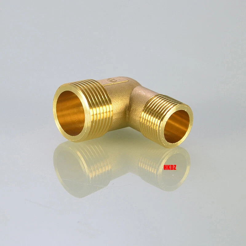 Brass L-Elbow Pipe Fittings 1 2"~2" BSP Female Male Threaded Reducing Connector
