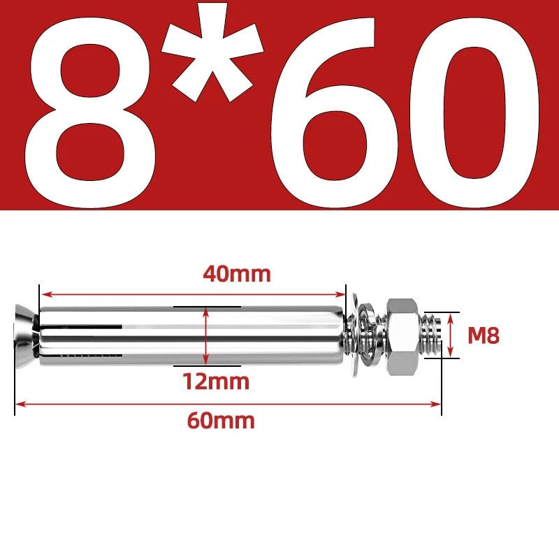 M6-M20 Stainless Steel Concrete Expansion Anchor Bolts – Extra Long