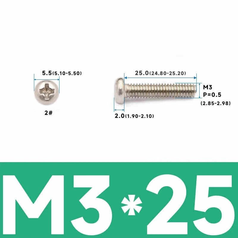 Phillips Pan Head Machine Screws – Carbon Steel M1 to M4, Multiple Lengths & Finishes - HomeDIYer