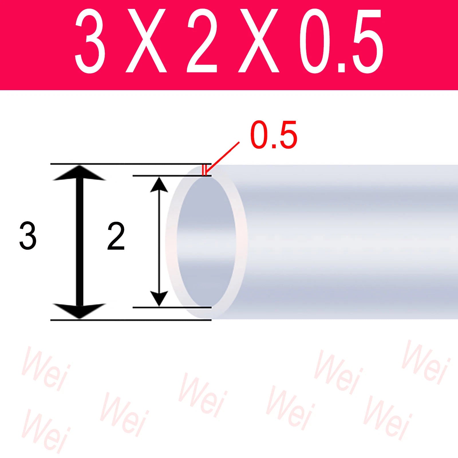 Clear Flexible PVC Tubing – OD 3mm to 57mm, Custom Cut Lengths