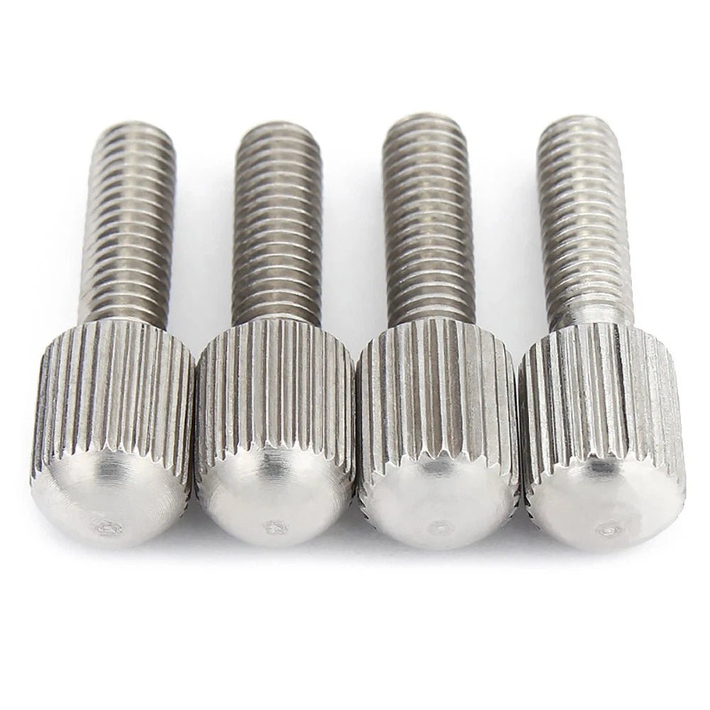 A2 Stainless Steel Knurled Thumb Screws – Small Head, Hand Tighten Fasteners (M2 to M8) - HomeDIYer