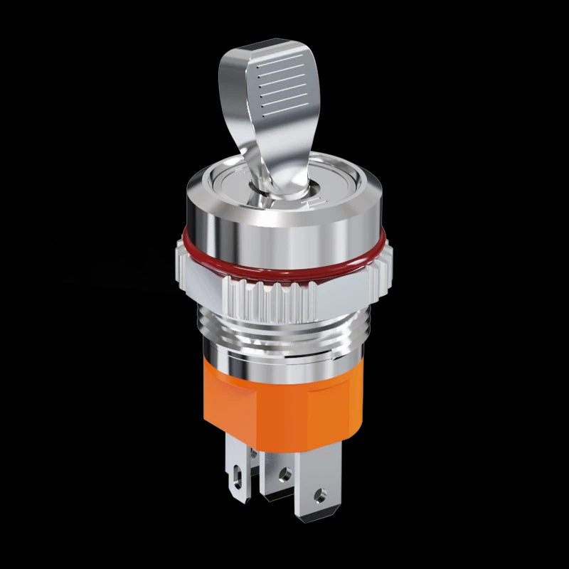 16mm Waterproof Toggle Switch – 2-Position ON/OFF with LED Indicator, 20A 250VAC