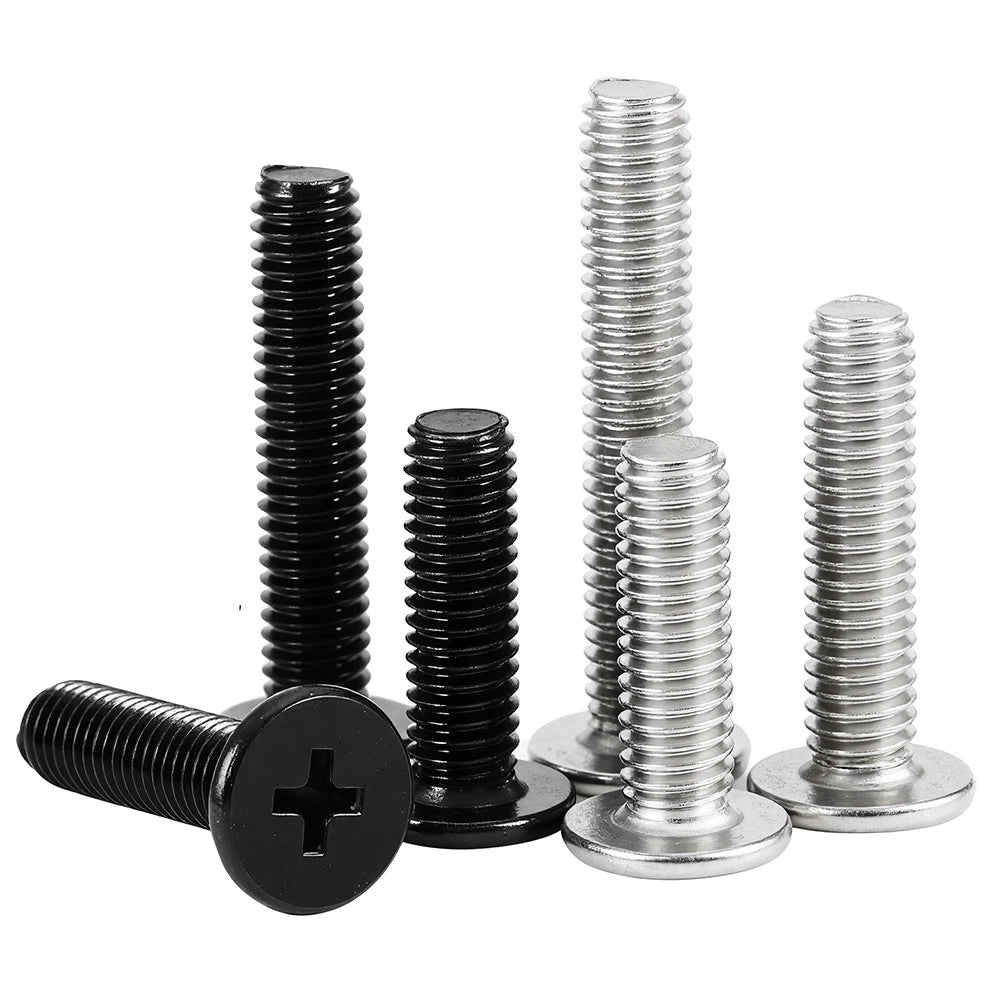 M8 White Phillips Countersunk Screws A2 Stainless Steel | 16mm Head - HomeDIYer