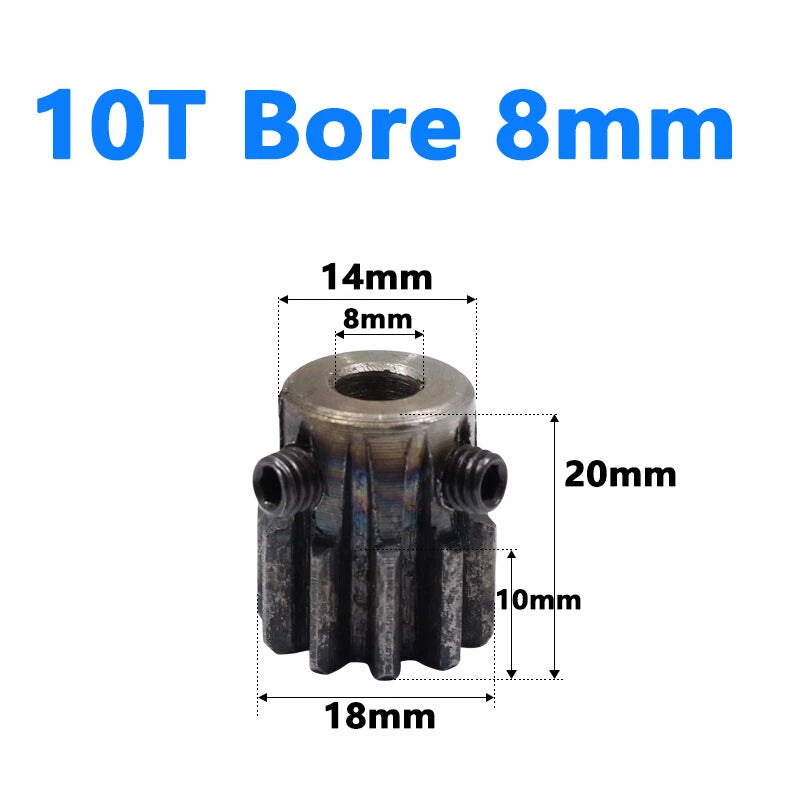 1.5 Module Spur Gear Bore 6/8/10/12/15mm Teeth 10-60 Pinion Pitch 4.71mm