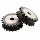 #40 08B #50 10A #60 12A Chain Sprocket 10T - 30T Double Row Tooth Roller Chain