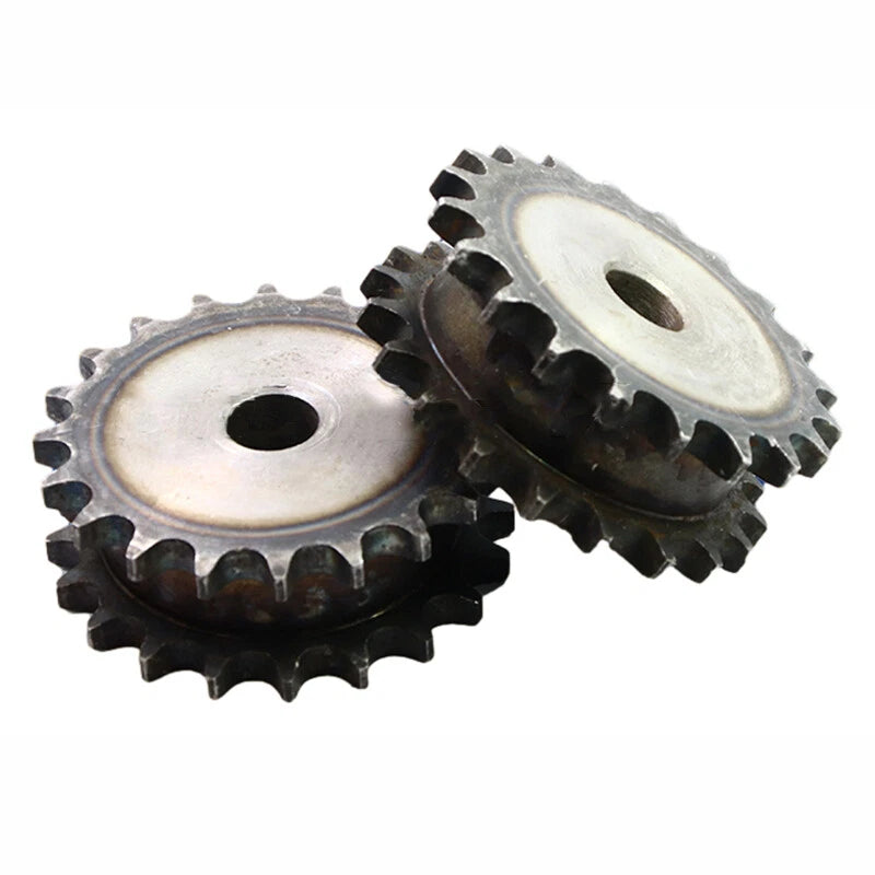 #40 08B #50 10A #60 12A Chain Sprocket 10T - 30T Double Row Tooth Roller Chain
