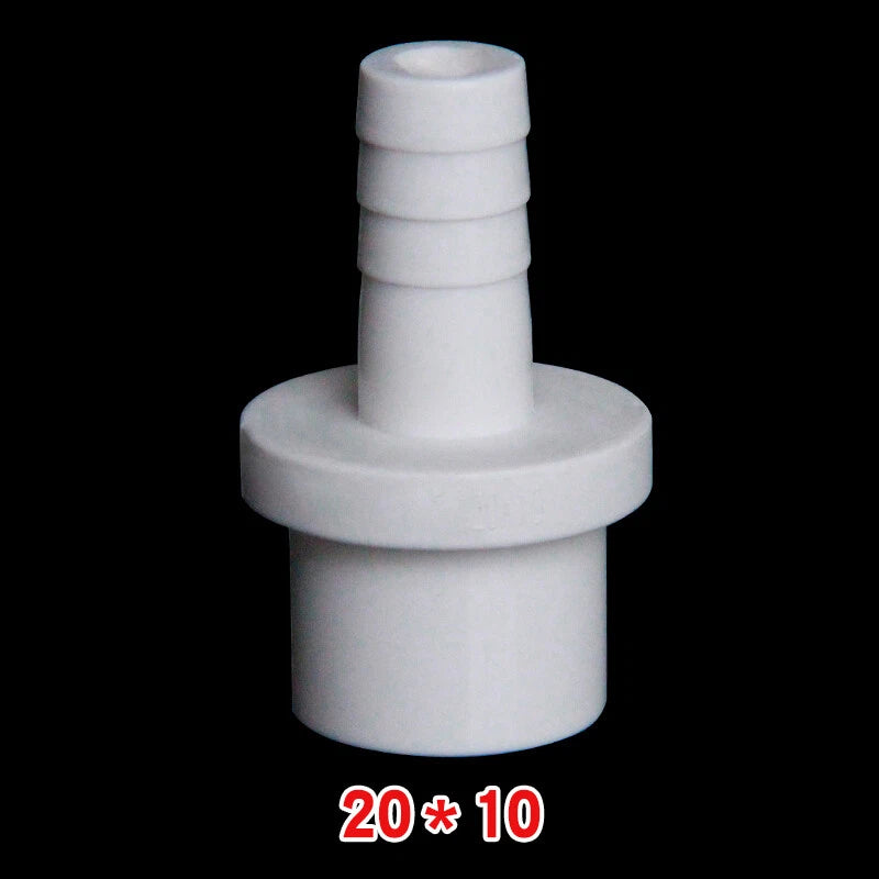 20mm 25mm White Pagoda PVC Pipe Connector Fittings Adapter To Hose OD 5mm-20mm