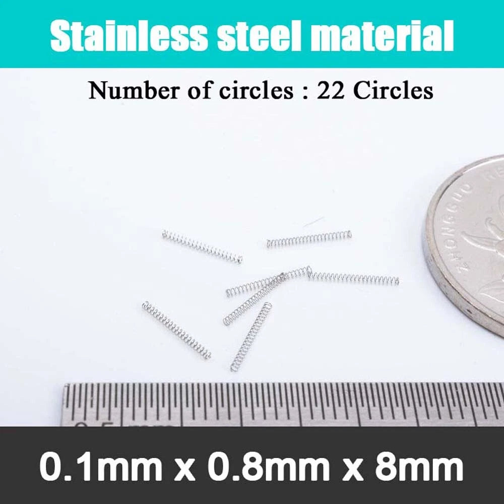 Stainless Steel Compression Springs Steel wire 0.1 mm small coil spring 5-20mm