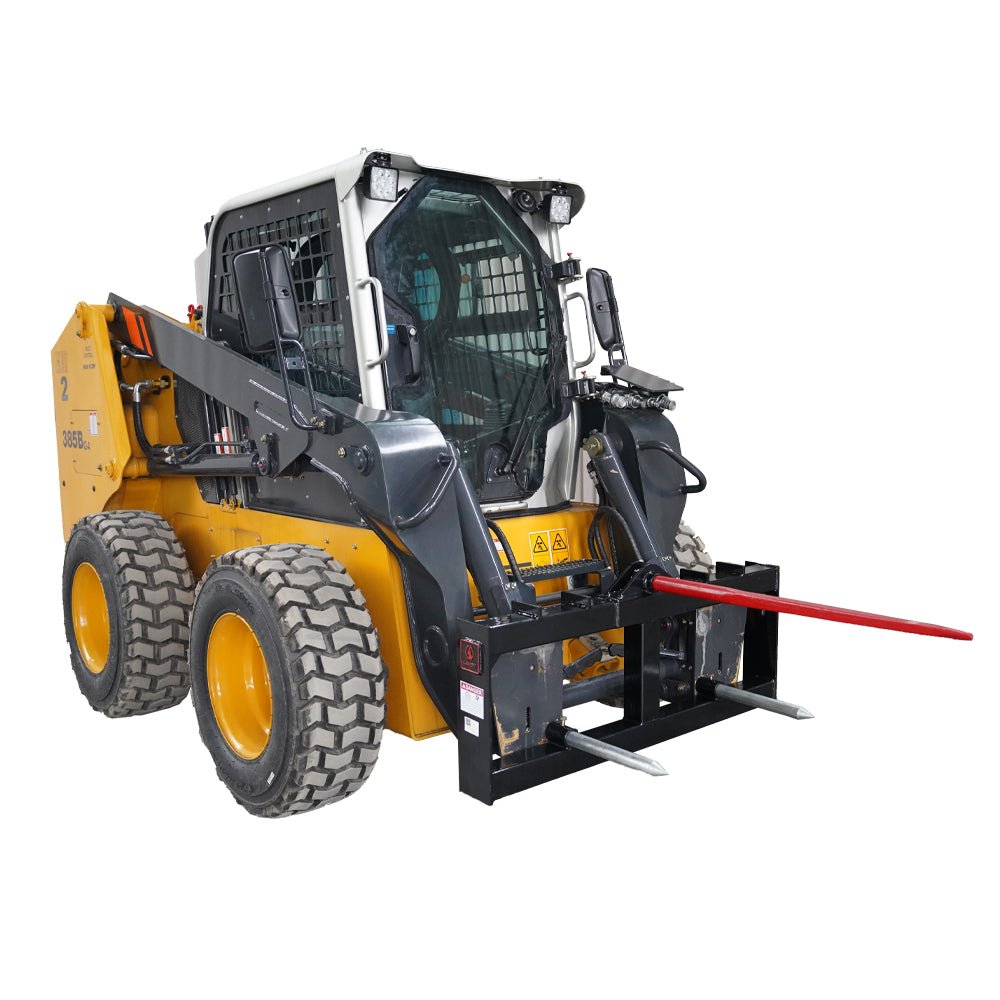 Landy Attachments 43'' Hay Spear Skid Steer Quick Tach - HomeDIYer