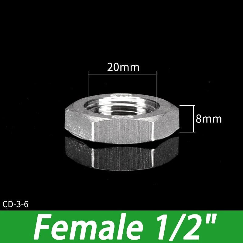 Stainless Steel 304 BSP Female Thread Pipe Fittings — 1/4" to 2"