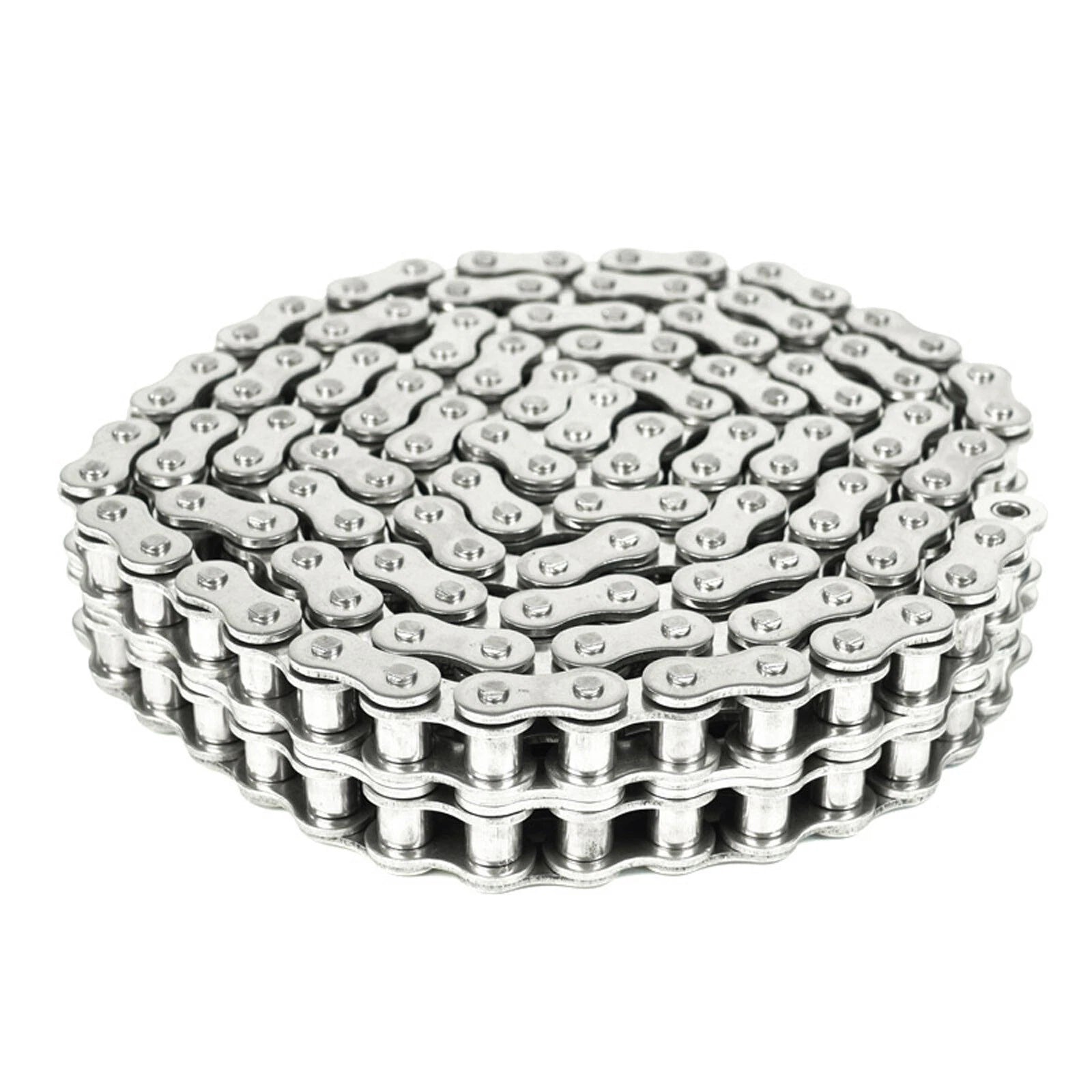 304 Stainless Steel Duplex Double Strand Roller Chain 06B -24A 1.524M Length