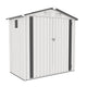 6 x 3.6 ft Metal Storage Shed – Peaked Roof, Clear Window & Lockable Door for Garden, Backyard & Patio