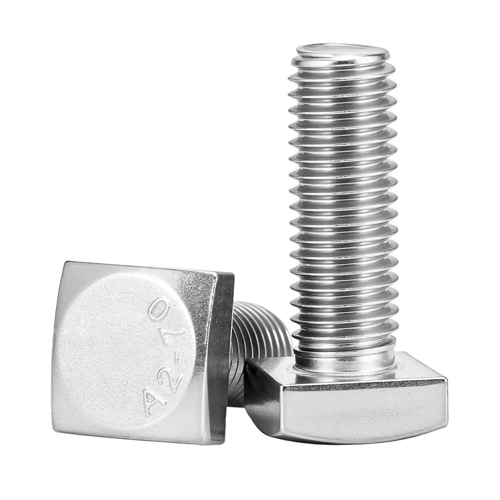 M4 M5 Small Head Square Bolt — 304 Stainless Steel, Multiple Lengths