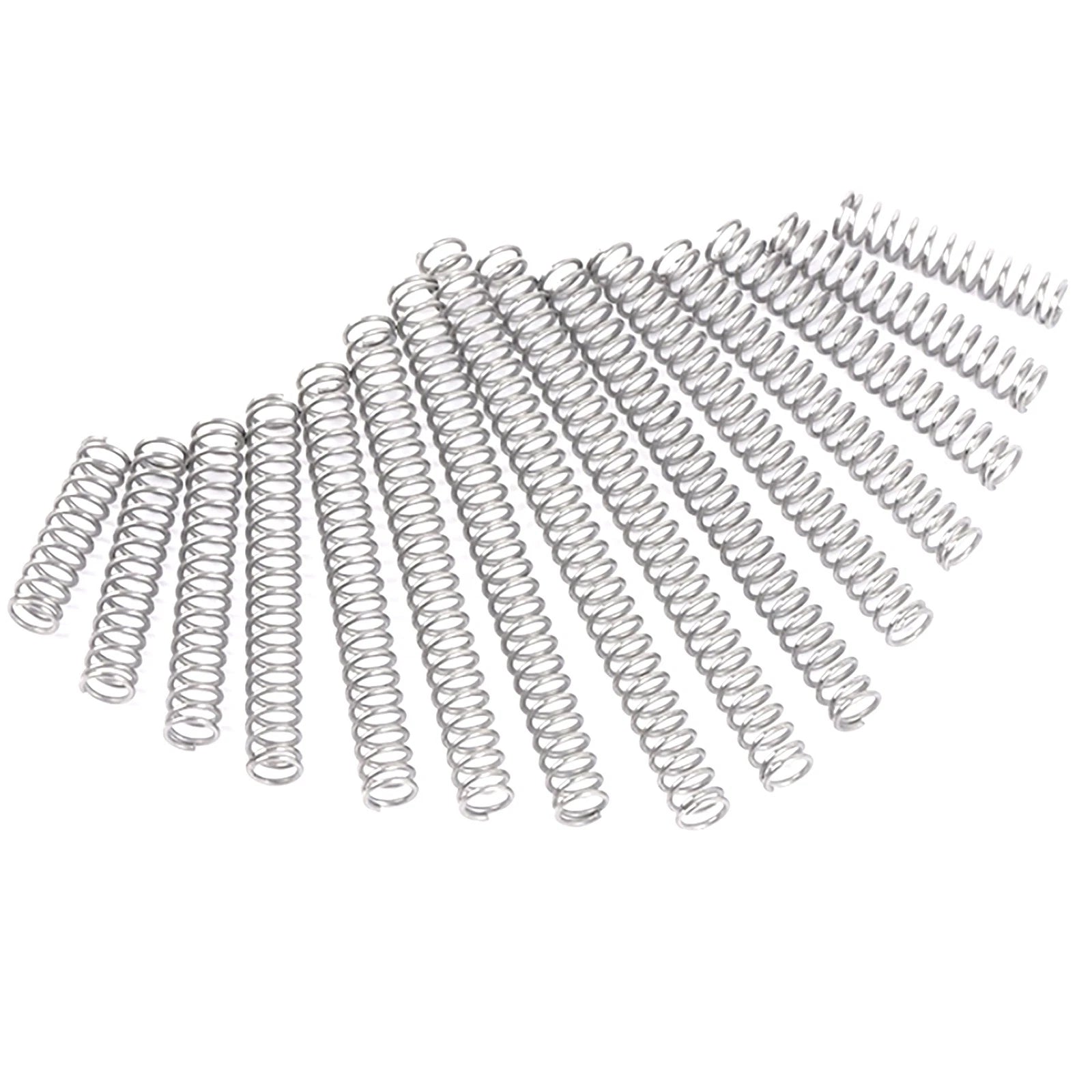 10pcs A2(304) Stainless Steel Compression Pressure Small Springs 0.3/0.4/0.5mm