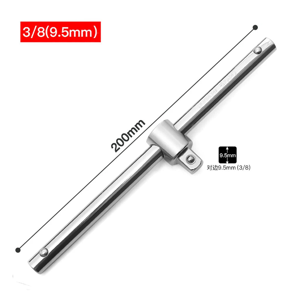 3/8" 6mm-24mm Hex Socket Drive Screwdriver Drill Set Ratchet Wrench Adapter Rod