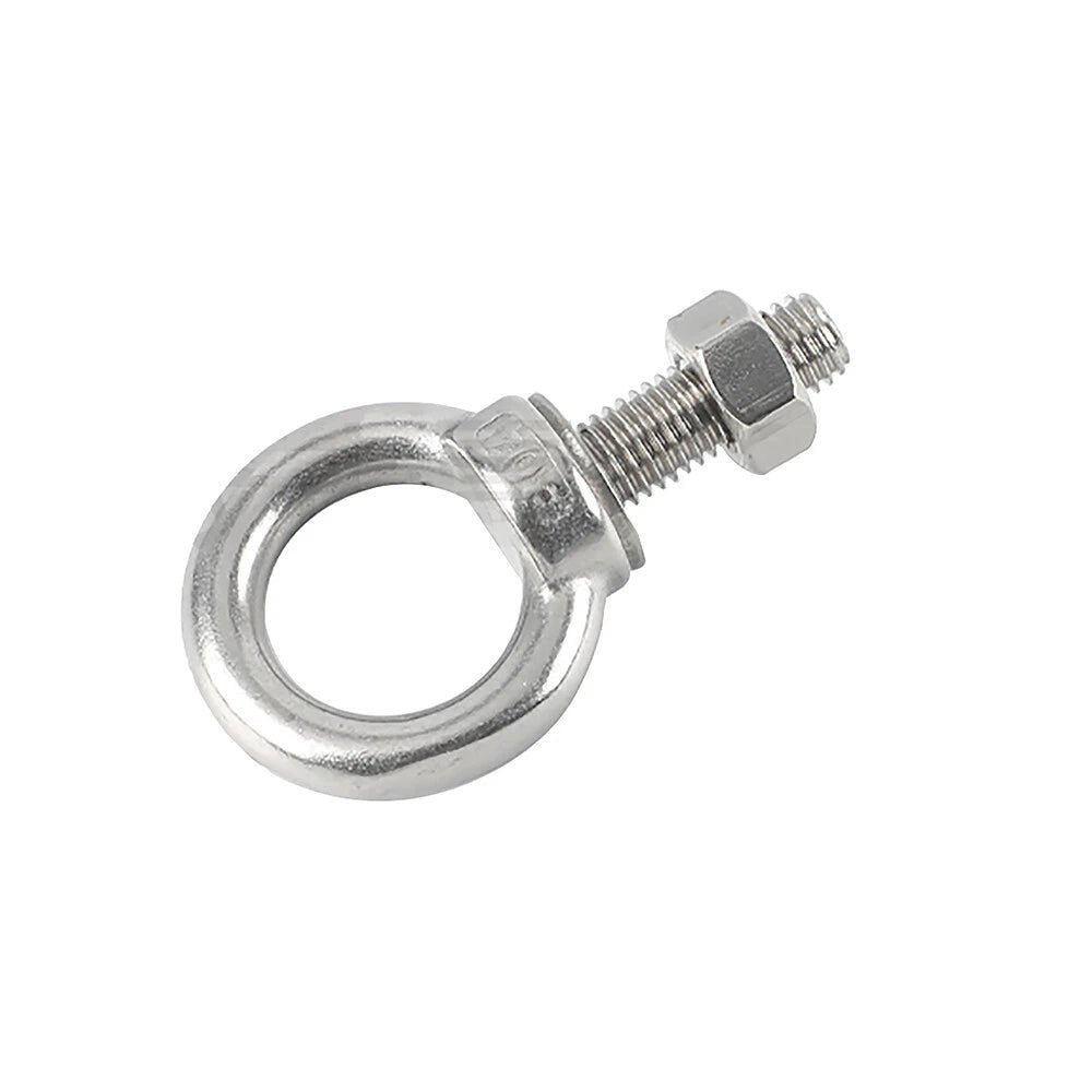 Stainless Steel Eye Bolts with Nuts & Washers — A2 304 Longshank Metric M3–M20 - HomeDIYer