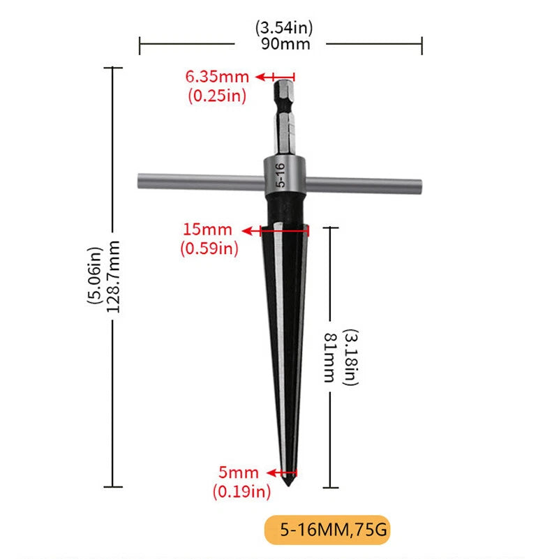 Tapered Reamer Finishing Deburring Tool Drill Expander