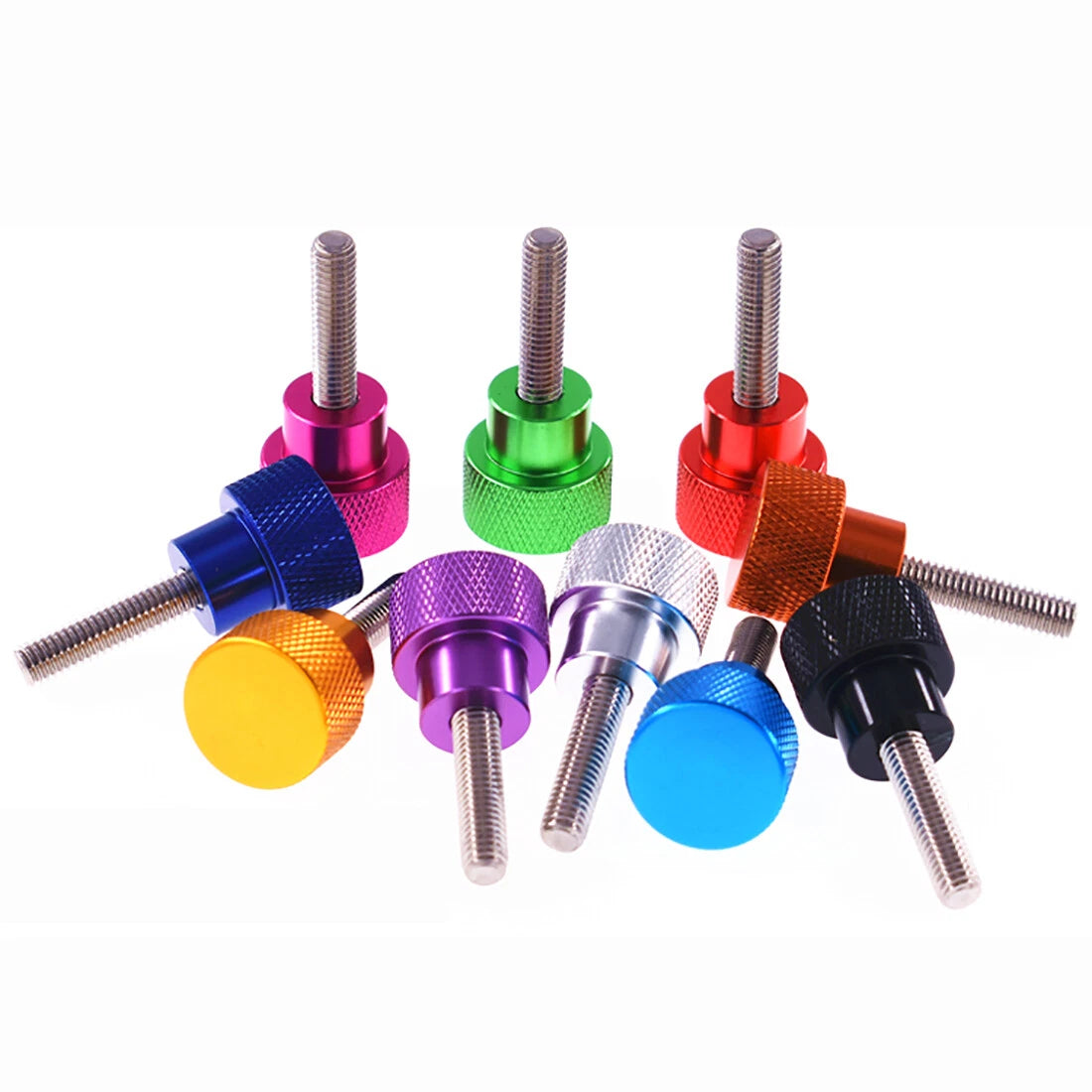M3 Knurled Thumb Screws – Aluminum Alloy, 10 Colors, L=4mm–80mm