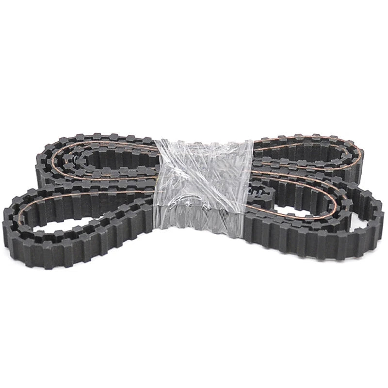 Double Sided Toothed Timing Belt – DL Series, Black Closed Loop, 20mm & 25mm Width