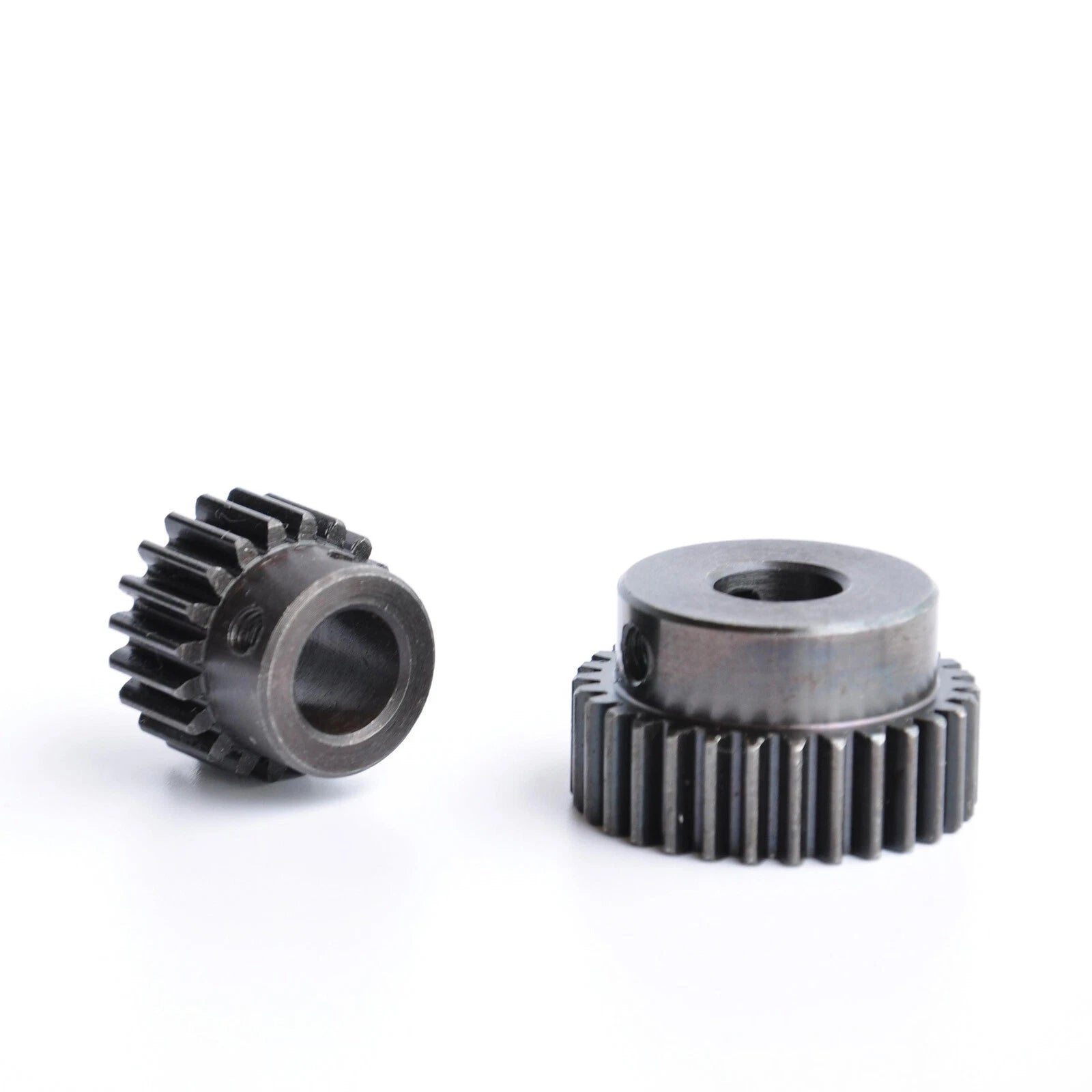 1 Mod Spur Gear 15T-40T  Pinion Gear with Step Motor Gear 45# Steel Bore 5-14mm