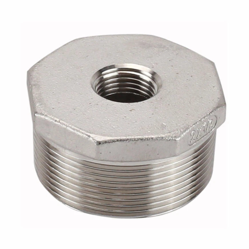 BSP Male to Female Reducing Bush — Stainless Steel Pipe Fitting Adapter