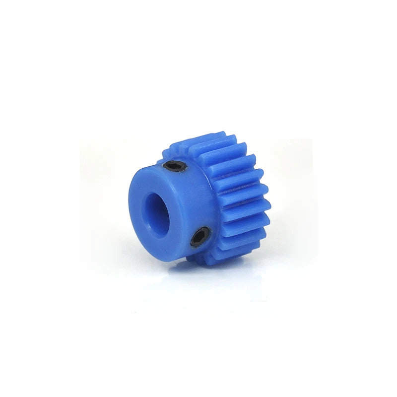 1 Mod Blue Nylon Spur Gear 16-50T Bore 4-20mm Pinion Gear Motor Gear With Step