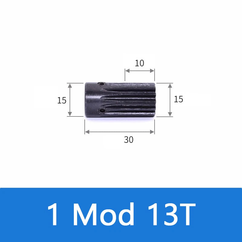 Spur Gears 1 Mod Transmission Gear With Step 45# Steel Pinion Motor Gear 12T~52T