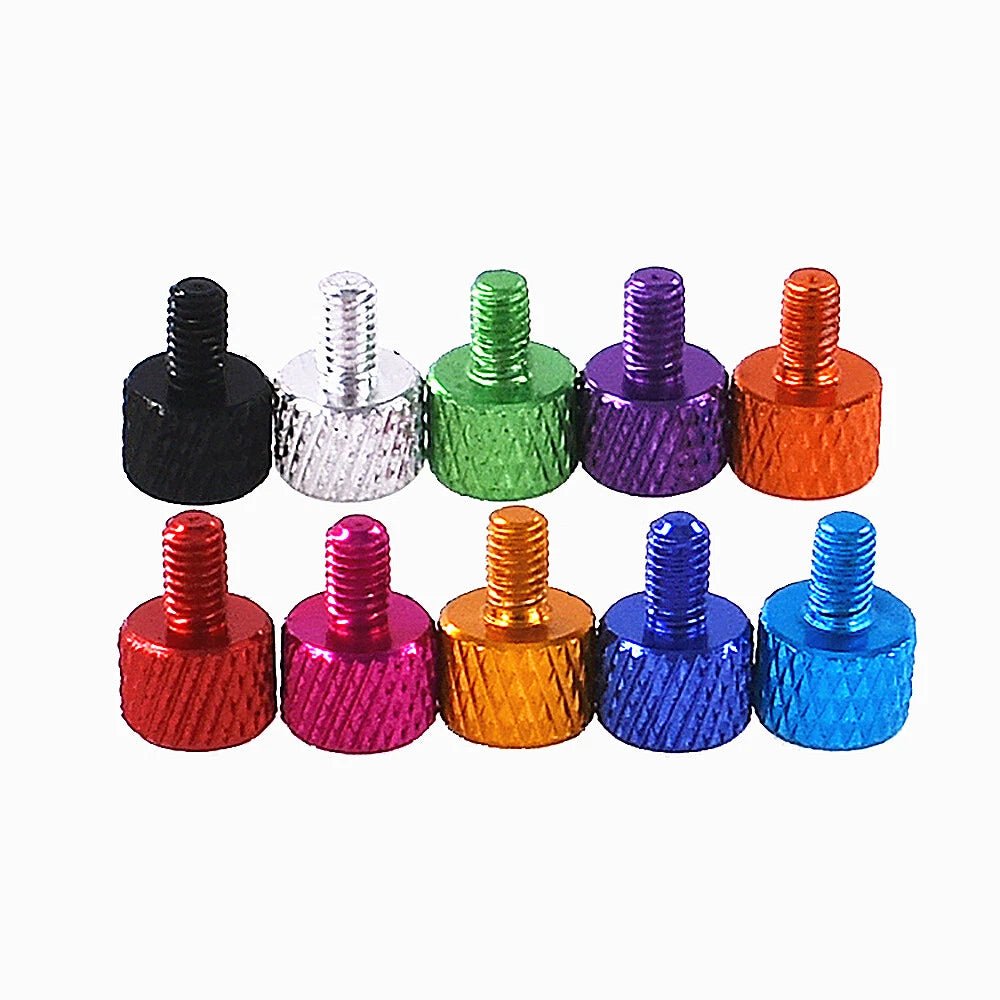M3 Aluminum Alloy Knurled Thumb Screws PC Case Hand Grip Bolts丨Head Ø7*5⁄Ø5*5 - HomeDIYer