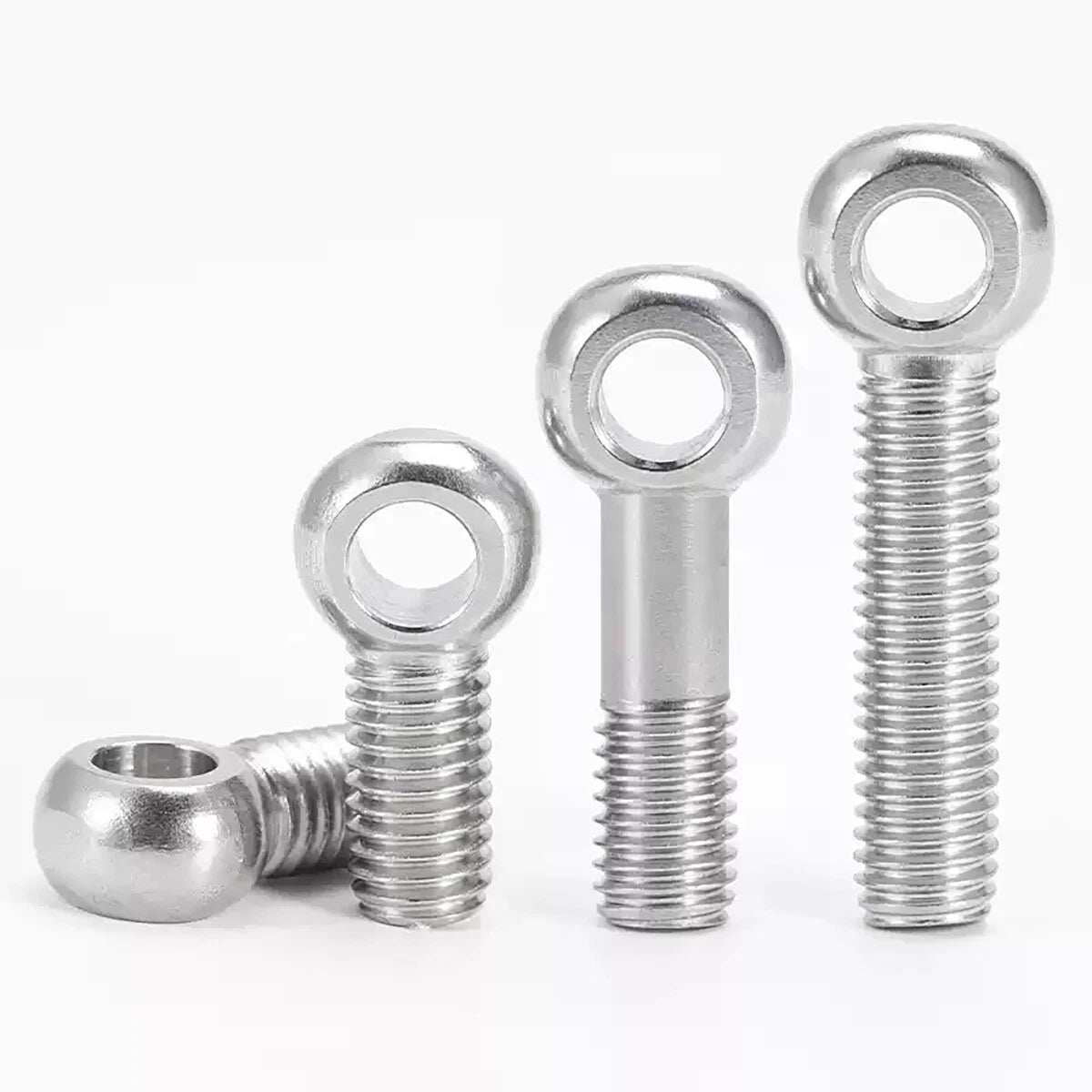 Stainless Steel Eye Bolts M5–M20 | DIN 444 Threaded Ring Bolt for Wire Rope & Catenary Hanging - HomeDIYer