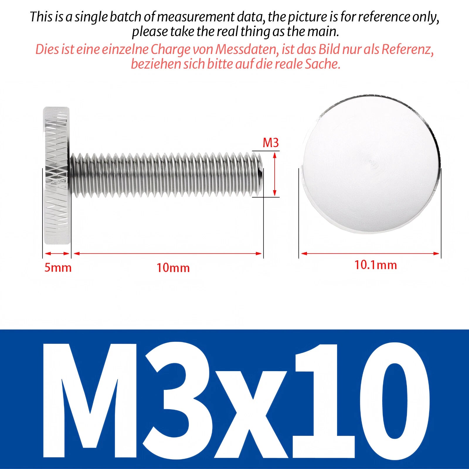 Knurled Thumb Screws Large Flat Head 304 A2 Stainless Steel M3 M4 M5 M6 M8 M10
