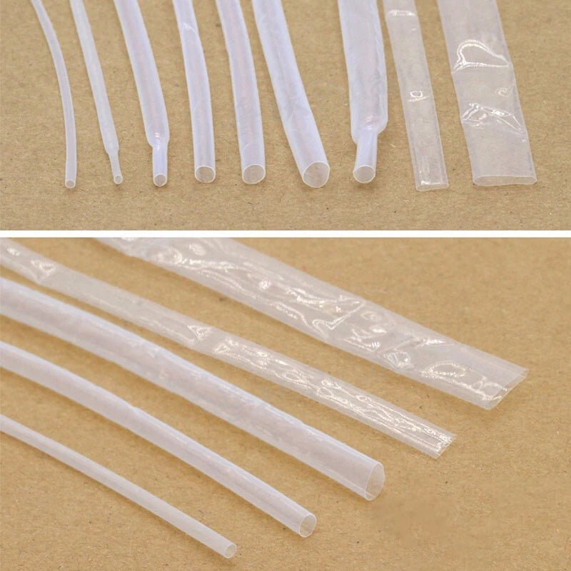 PTFE & FEP Heat Shrink Tubing — Clear, φ0.5mm–40mm, 1.7:1 / 4:1 / 1.3:1 Shrink Ratio - HomeDIYer