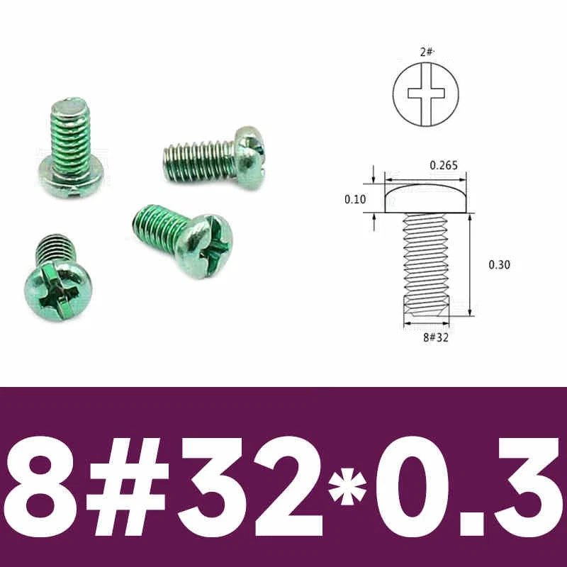8 - 32 UNC Phillips Pan Head Machine Screws | Multi - Finish Zinc & Nickel Plated - HomeDIYer