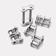 A2 Stainless Steel Duplex Roller Chains Full/Half Connecting Links 06B-2 - 20A-2
