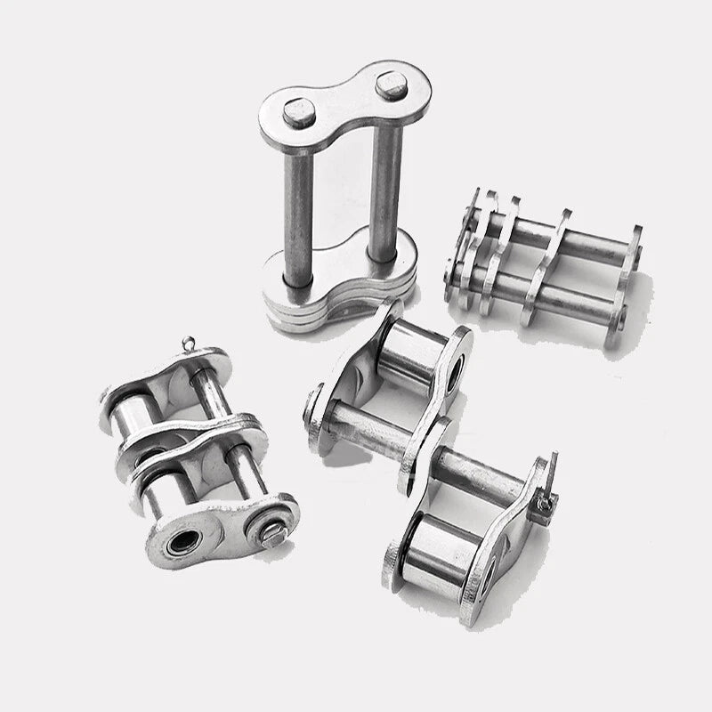 A2 Stainless Steel Duplex Roller Chains Full/Half Connecting Links 06B-2 - 20A-2