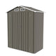 5x3 FT Metal Outdoor Storage Shed | Waterproof Pitched Roof | Lockable Door | Gray | Garden, Backyard, Patio
