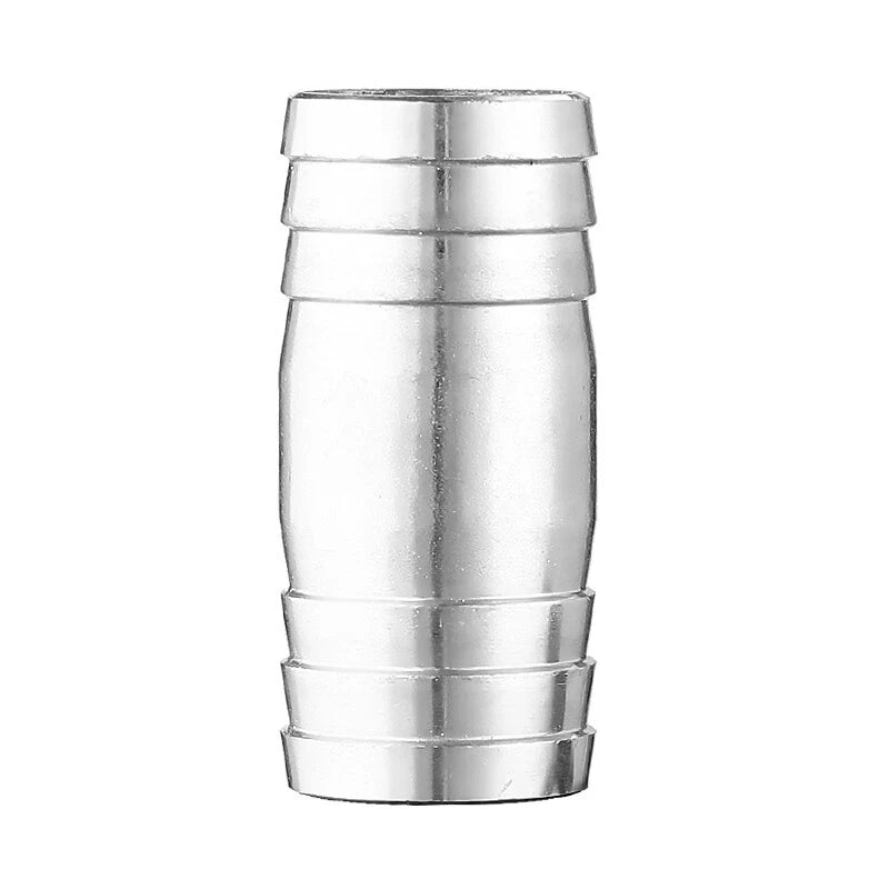 A2 Stainless Steel Straight Hose Joiner Barbed Connector — Sizes 6mm–41mm