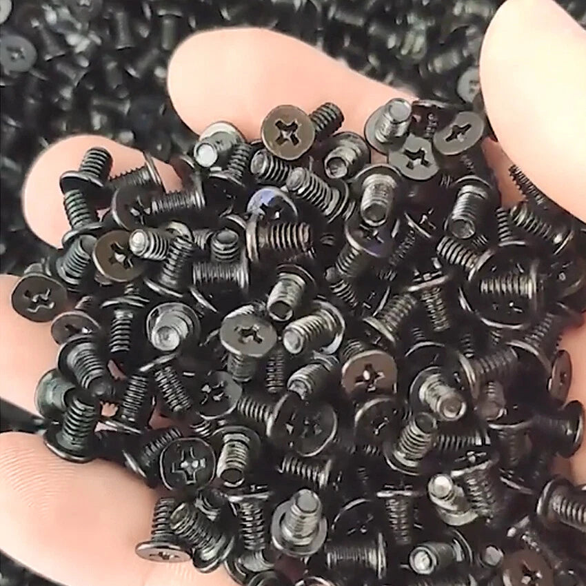 Phillips Flat Head Machine Screws — M2 M2.5 M3 M4, Black Zinc-Plated, Laptop & Electronics