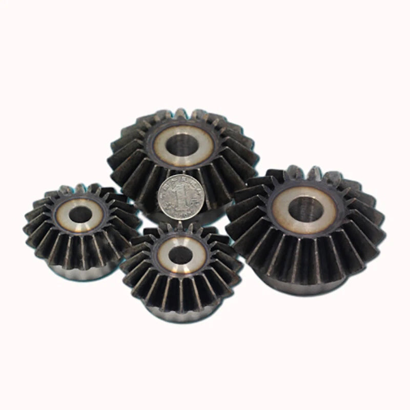 4/5/6 Mod Bevel Gear 15-30 Teeth Transmission Gears Bevel Teeth 90° 45# Steel