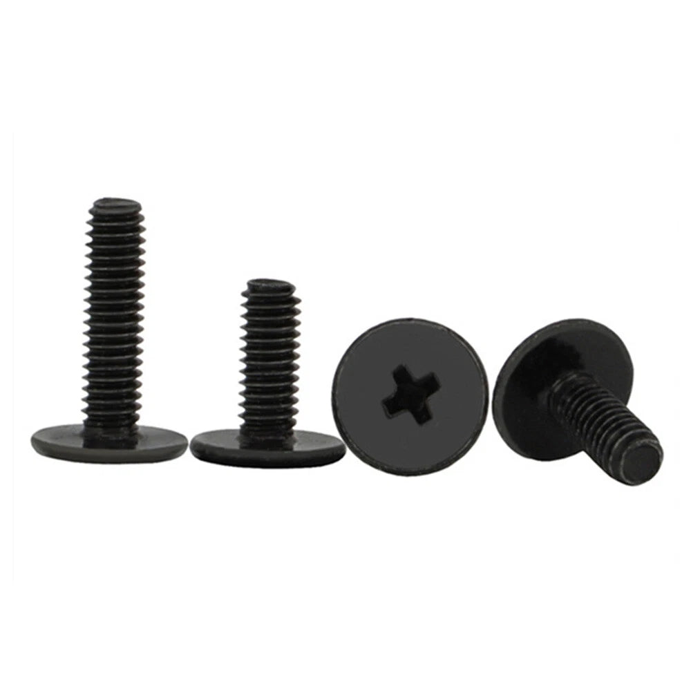 M2 M2.5 M3 M4 Black Zinc Phillips Flat Head Screws – Laptop & Notebook Machine Bolts (3–16mm)