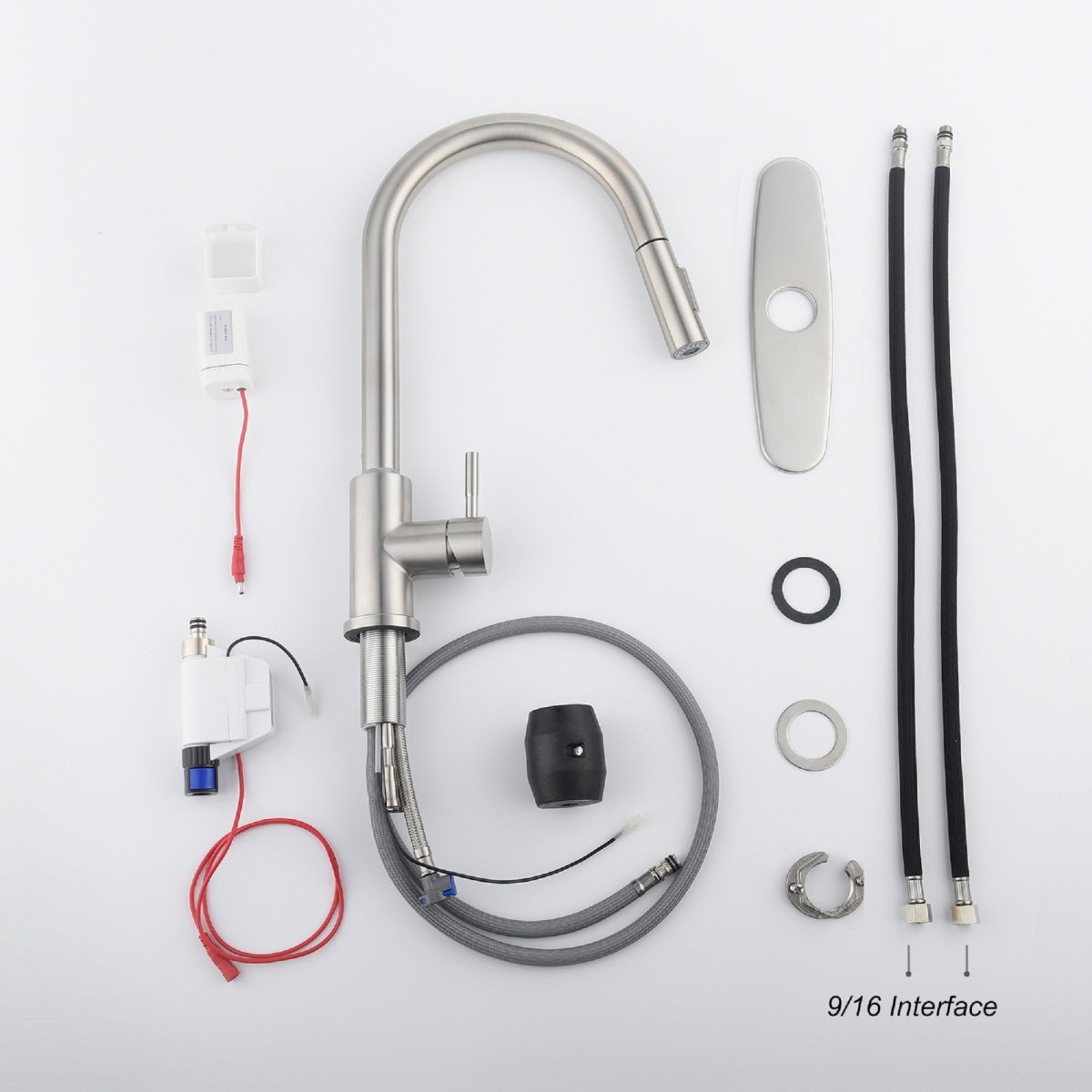 Touch Kitchen Faucet with Pull Down Sprayer Silver Black Gold - HomeDIYer