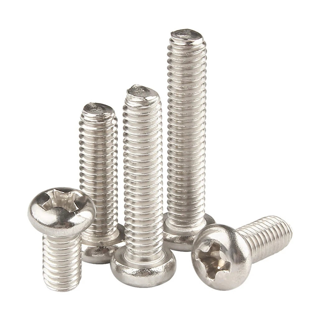 Nickel Plated Pan Head Phillips Machine Screws – ISO 7045, M1 to M4, Corrosion Resistant