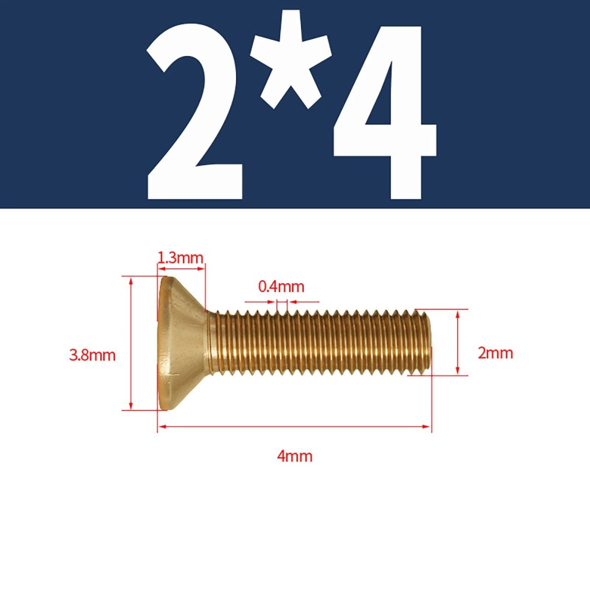 Brass Pozi Countersunk Machine Screws DIN 965 M2 - M8 Flat Head - HomeDIYer