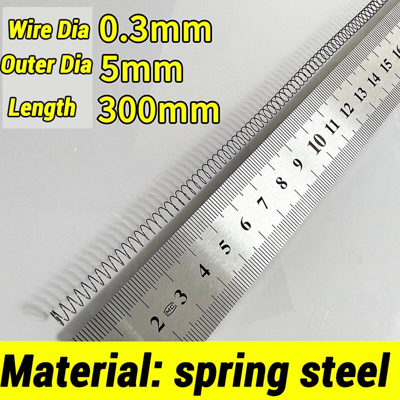 Compression Spring Various Size 2-60mm Diameter & 300mm Length Pressure Small