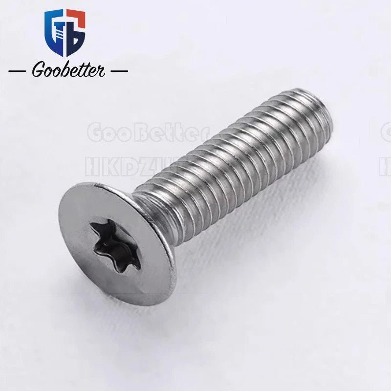 Tamper‑Proof Torx Countersunk Machine Screws – A2 Stainless Steel, M1.4 to M12 (Security Torx) - HomeDIYer