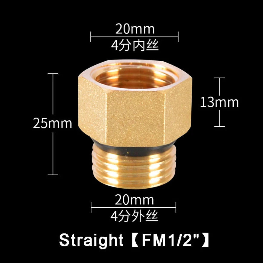 1/2" & 3/4" Brass Pipe Fittings – Straight, Elbow, Tee, Plug & Hex Nipple Connectors with Seal Washer