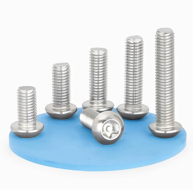 M3–M10 Tamper-Proof Torx Pan Head Screws – A2 Stainless Steel, Security Machine Bolts