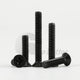 M2–M6 Black Zinc Countersunk Phillips Machine Screws – Steel, Fully Threaded (Overall Length Includes Head)