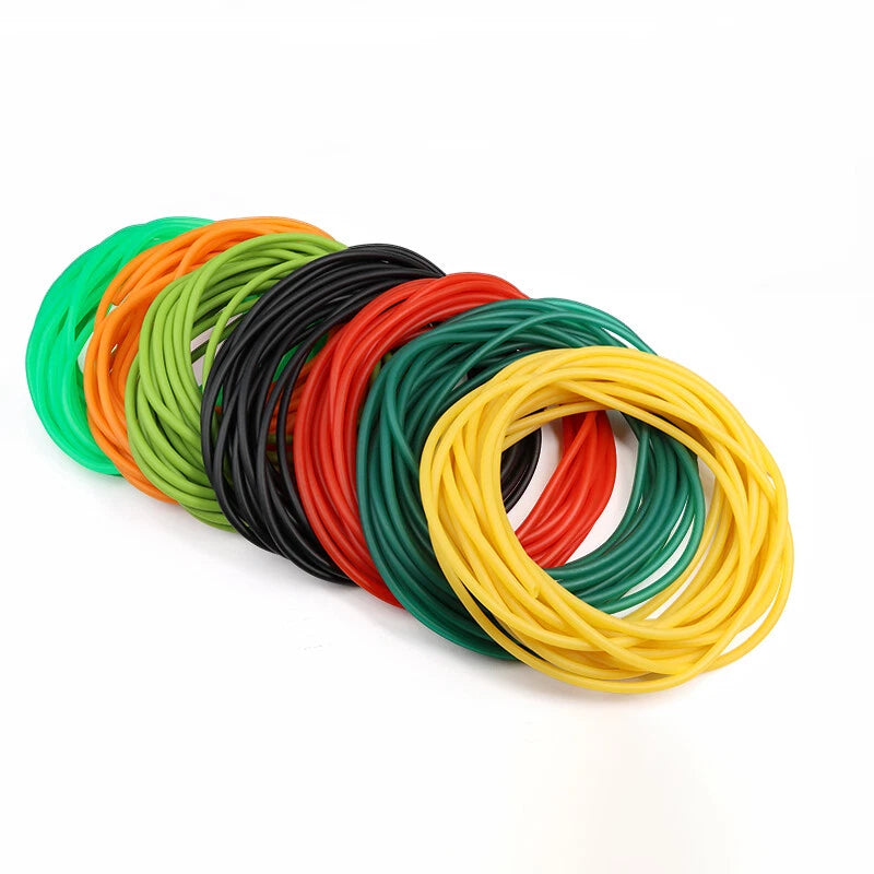 Natural Latex Rubber Tubing — ID 1.6mm to 6mm, Multi-Color, Cut-to-Length