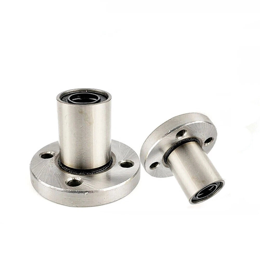 LMF6UU - LMF80UU Round Flange Router Shaft Linear Bushing Bearings Bore 6mm-80mm